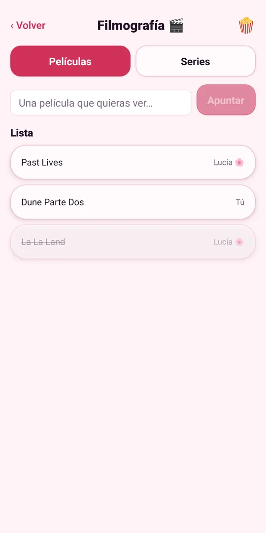 LoveLives, app para casais — a filmografia: a lista de filmes e séries que vocês querem ver juntos