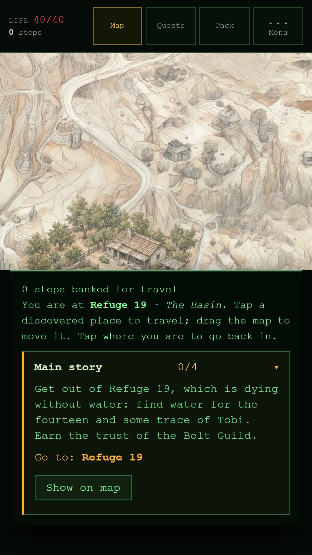 DustFall — A wasteland RPG where your real steps move the story