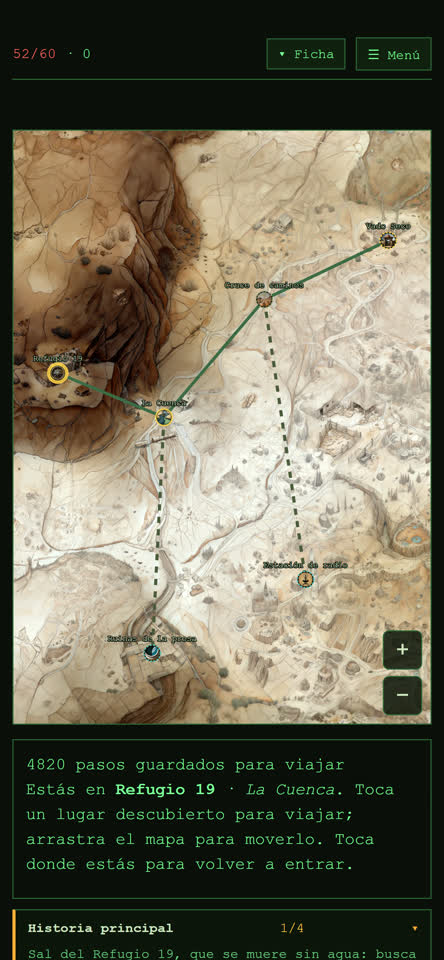 DustFall — Un RPG de yermo donde tus pasos reales mueven la historia